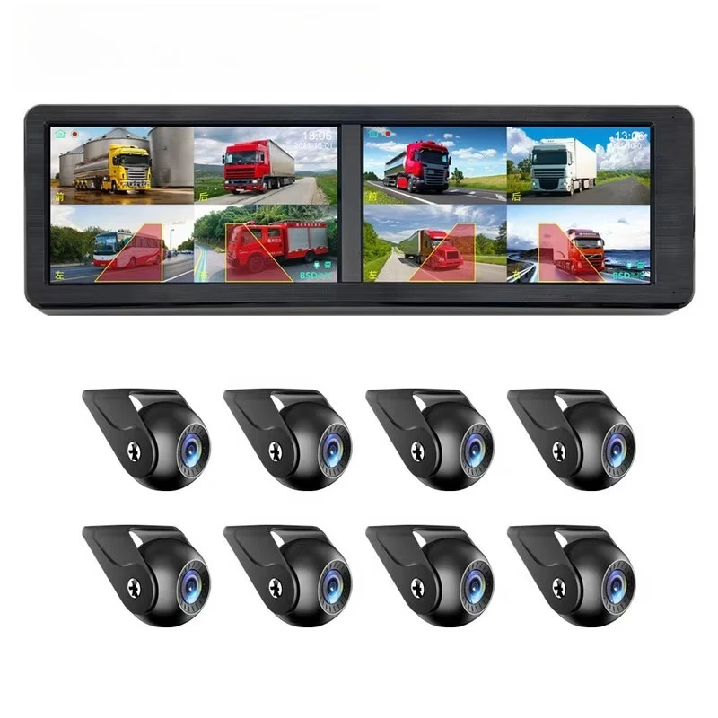 

8 Channel 15 Inch Monitoring BSD for Bus Truck RV Video Recording DVR 1080P Reversing 4 or 6 Optional