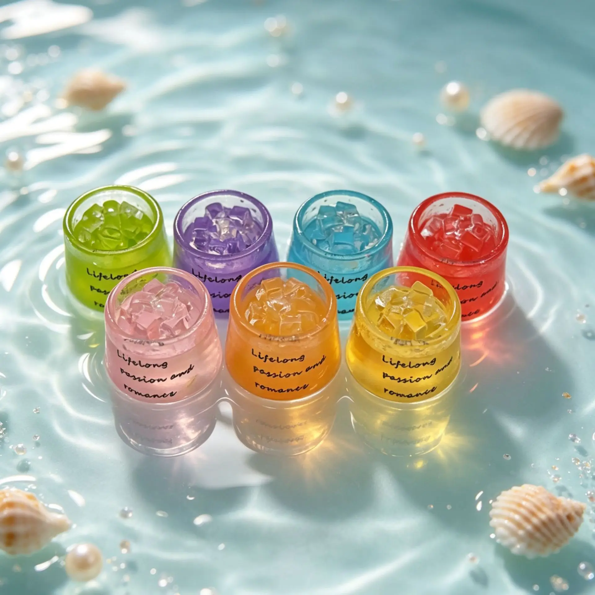 10/100pcs Simulation Ice Drink Cup Summer Drink Dollhouse Play Keychain Hanger Item DIY Accessory Part Refrigerator