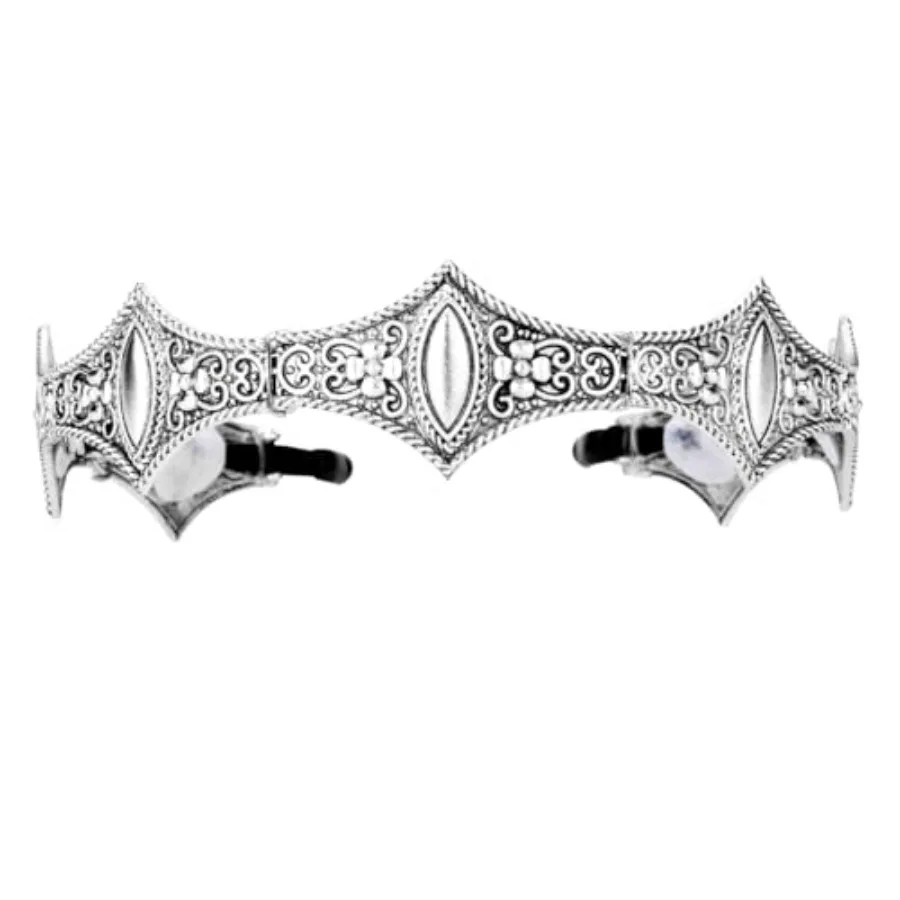 

Medieval Metal Crown Headband, Non-Slip Decorative Hairband for Halloween Cosplay, Wedding, Theater