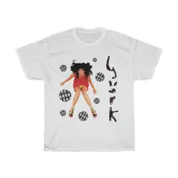 女の子のためのヴィンテージホワイトコットンTシャツ,bjork, h50330