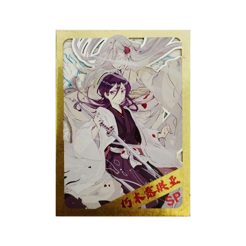 Anime BLEACH Rare SP Reflections Flash Cards Ulquiorra cifer Kuchiki Rukia Toys for boys Collectible Cards Birthday Gifts