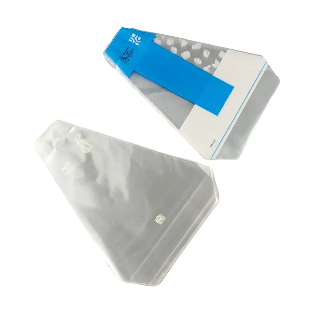 

100pcs Plastic Disposable Sandwich Packaging Bag Transparent Triangle Bread Bags Thicken Printed Sandwich Wrappers Wedding