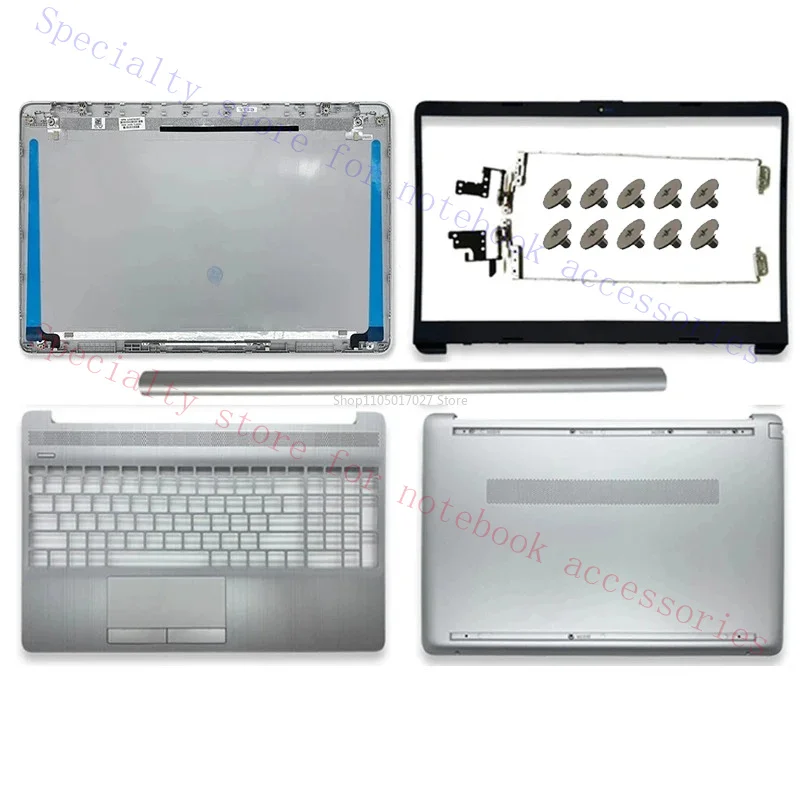 NEW Laptop Case for HP 15-DW 15S-DU DY DR 250 255 G8 TPN-C139 LCD Back Cover Front Bezel Palmrest Bottom Case Top Upper Housing
