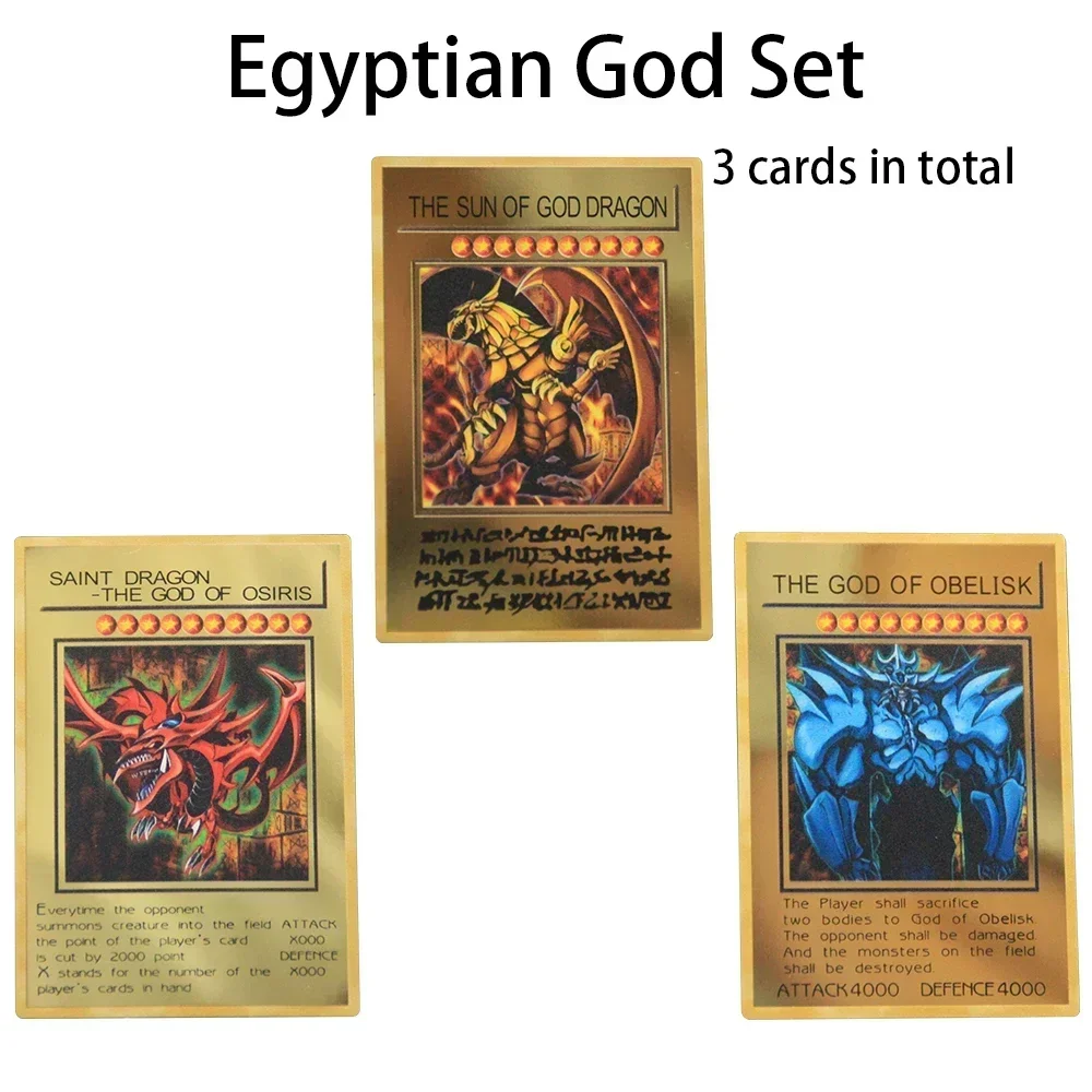 20th Anniversary Yu Gi Oh Metal Cards Rare Sky Sun Egyptian God Dragon  Obelisk Forbidden Exodia Yugioh Game Play Collection Card - AliExpress 26