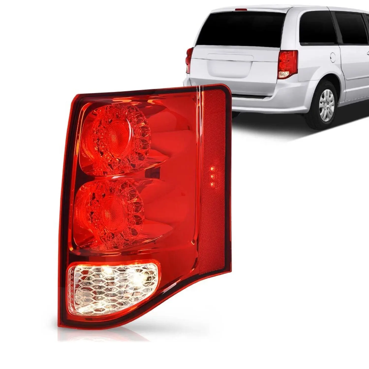 Tail Light Lamp Assembly Certified Passenger Side For 12-19 Dodge Grand Caravan