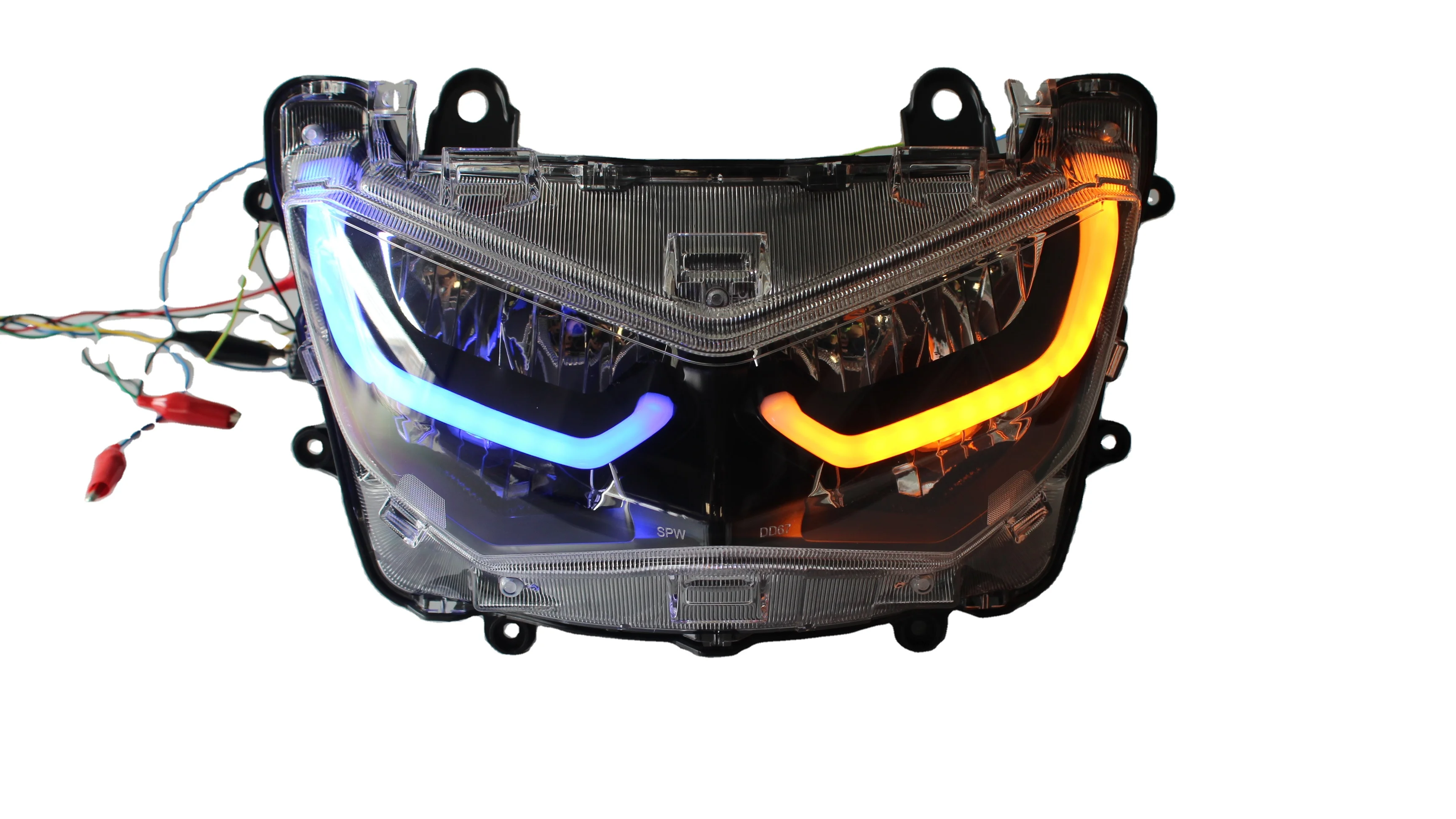 NMAX 155 125 2020 2021 Motorcycle  Emitting Diode Headlights with Signals Custom Lazy Eye Design Yamah Accessories Headlights
