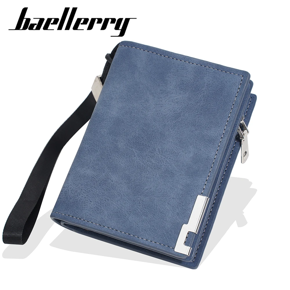 Neue Hohe Qualität Einfache Männer Brieftaschen Zipper Karte & Foto Halter Einfache Weibliche Geldbörse Große Kapazität Karte Clips Brieftasche Für männer