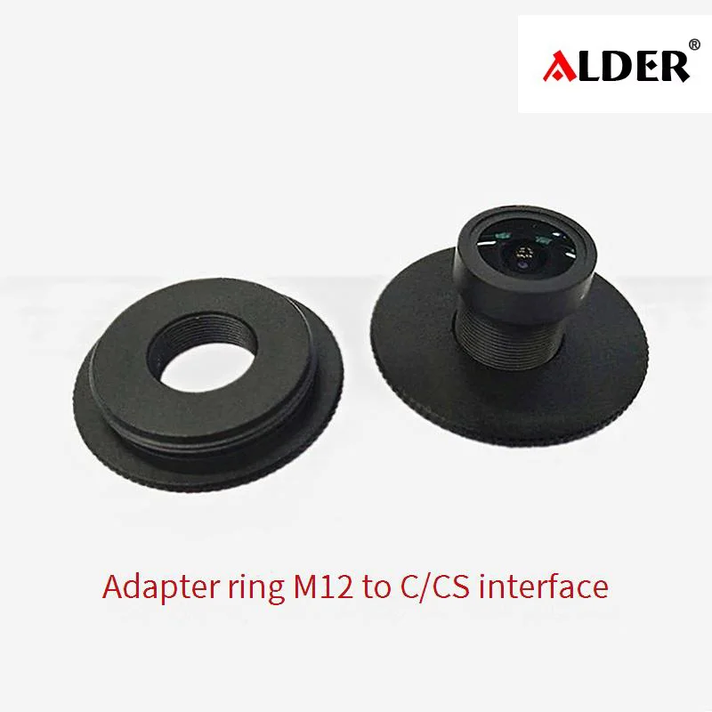 CS Mount Adaptador Conversor Anel para Câmera de Segurança CCTV, Metal, liga de zinco, M12, M12, CS Lens Mount Adaptor, M12 para C, IPC Acessórios