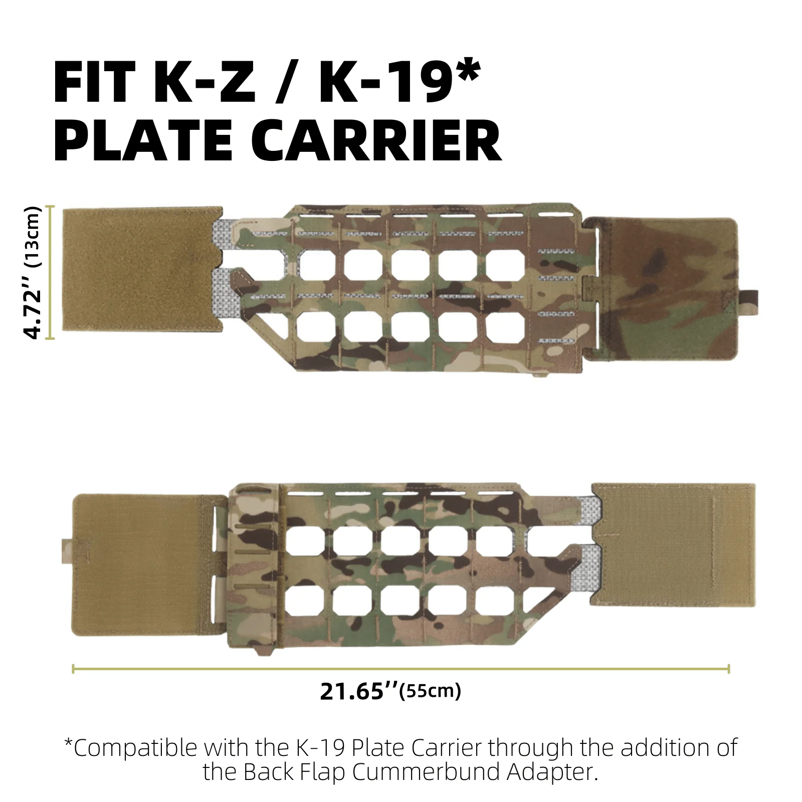 K-Series Plate Carrier Cummerbund,  Elastic MOLLE Expander Wing Quick Release Strap Fit K-Z K-19 For Airsoft Hunting Accessories