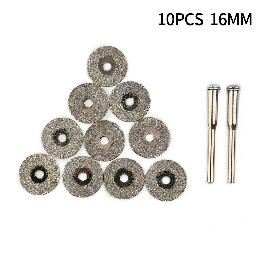 10Pcs Diamond Cutting Disc Woodworking Grinding Wheel Wood Plastic Metal Circular Saw Blade Anding Discs For Grinder Rotary Tool