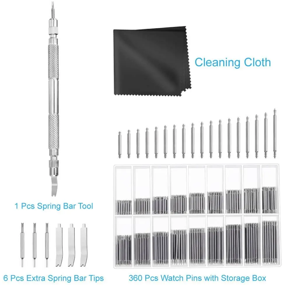 Watch Link Remover Kit Spring Bar Tool Watch Band Tool And Watch Strap Link Pins For Watch Repair And Watch Band Removal