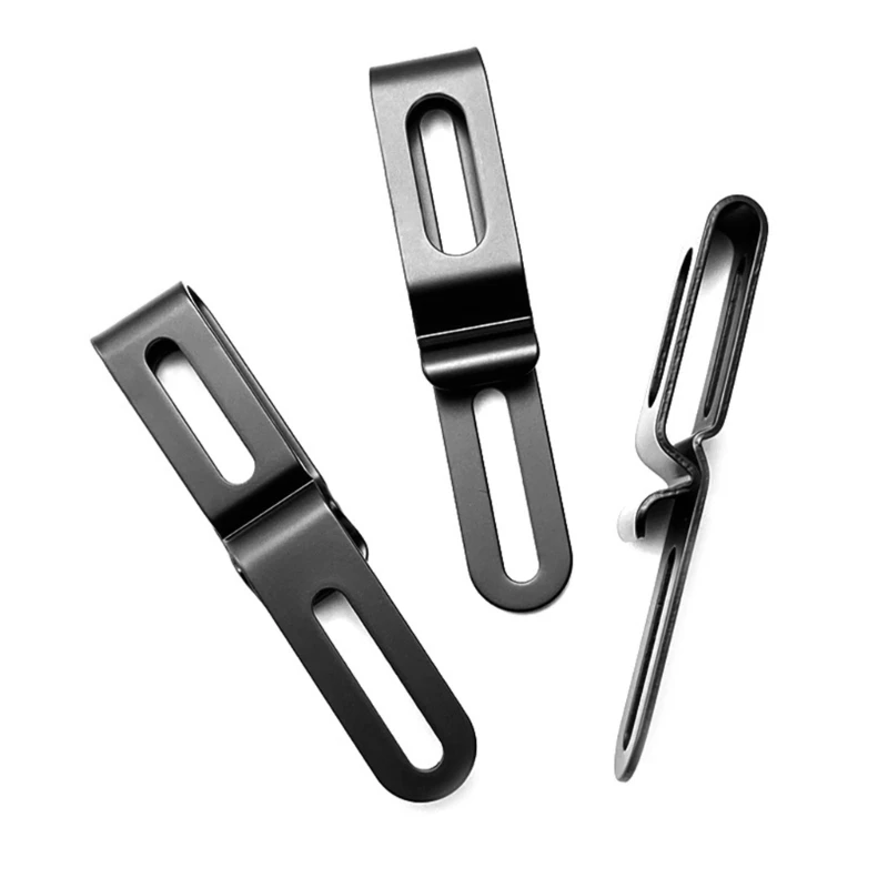 Stainless Steel Scabbard K Sheath Waist Clip Small Scabbards Make Accessories Back Belt Clamps Carring System Tool Parts