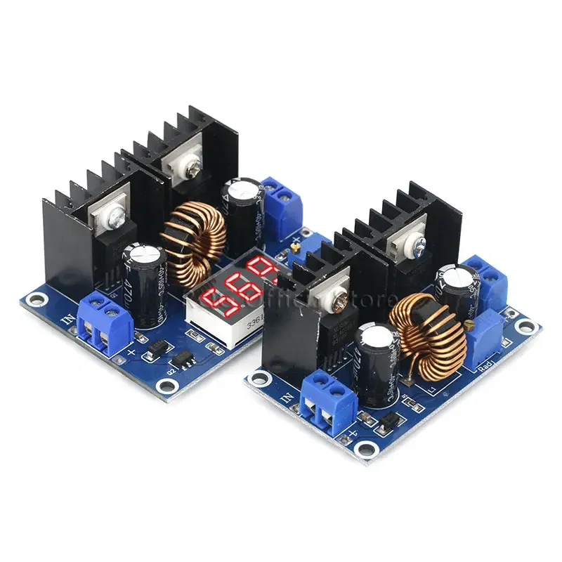 MH-ET LIVE LED Voltmeter PWM Adjustable 4-36V To 1.25-36V Step-Down Board Module XL4016 8A 200W DC-DC Power drop Module