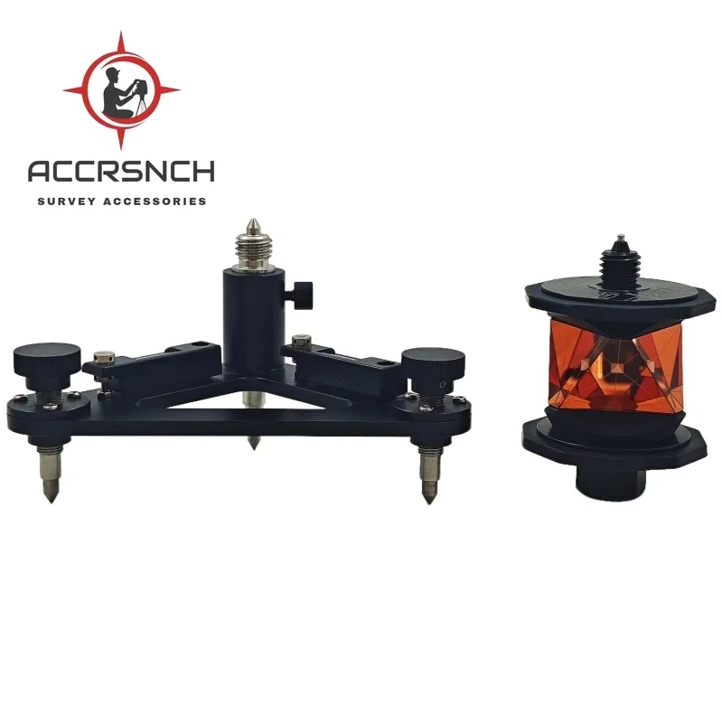 ACCR MPR122+ Tribrach,Accurate 360 Degree Reflective Prism for Leica ATR Total-station Accessory Topography Survey Copper Coated