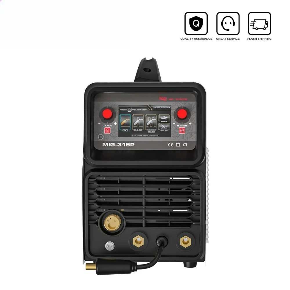 

380V MIG Welder Double Pulse MIG TIG ARC 3 IN 1 Industrial Semi-automatic Welding Machine Aluminum Metal Spool Welding