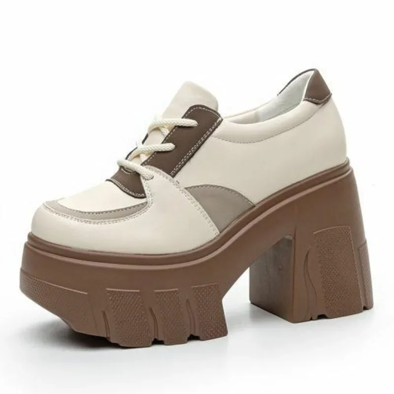 

Высококачественные новые женские роскошные туфли-лодочки на танкетке высокого качества 11 см, удобные ботильоны из натуральной кожи, весенне-осенние ботильоны 2024, обувь