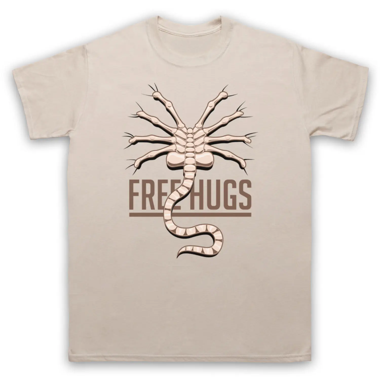 2025 تي شيرت بيع جيد في الصيف عناق مجانية الغريبة FACEHUGGER ALIEN SCI FI الخيال العلمي مقابل الجنس فيلم تي شيرت