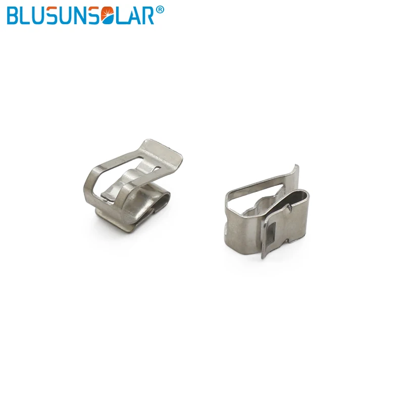 10/50/100 PCS/Lot Hot Sale Solar Stainless Steel PV Cable Clip/Clamp For Two 4mm2/6mm2 Cables Wire Installation Free Shipping