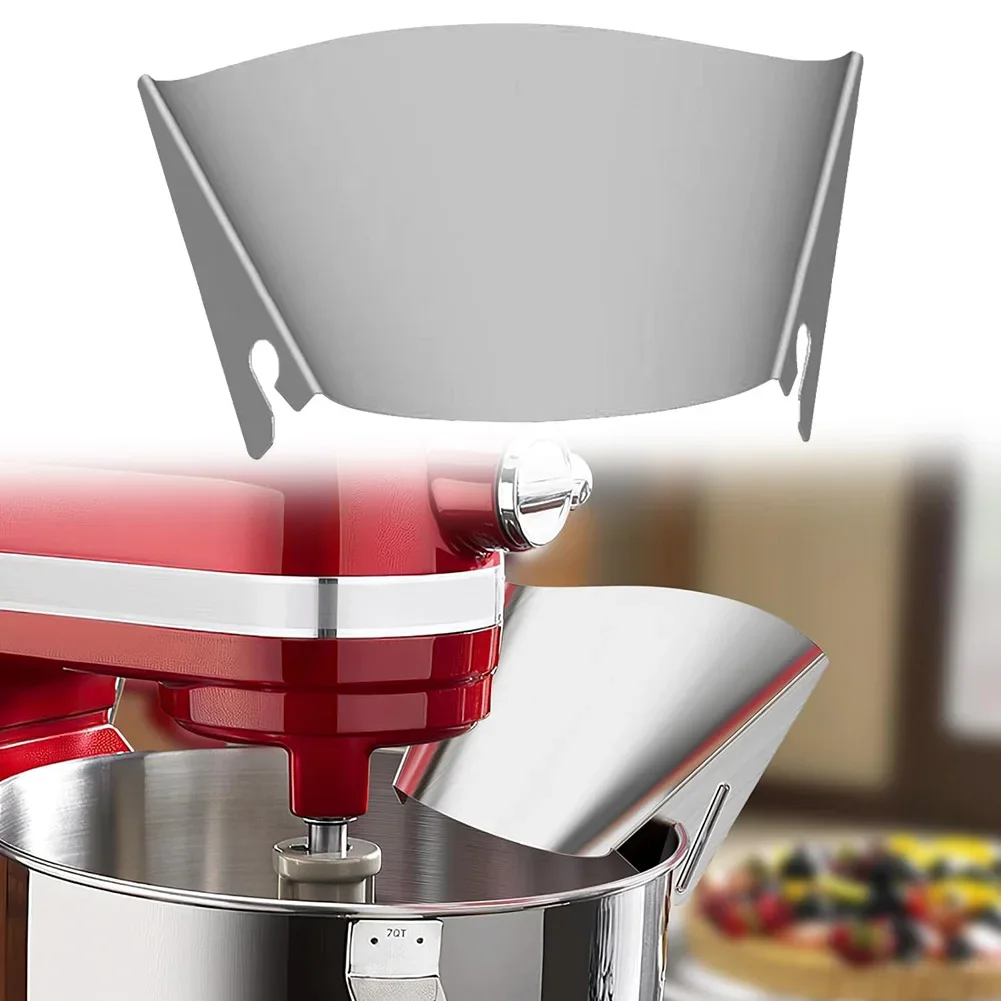 Ausgießtrog für KitchenAid-Mixer, Ausgießeraufsatz aus Edelstahl, universeller Spritzschutz für Küchenmaschinenzubehör