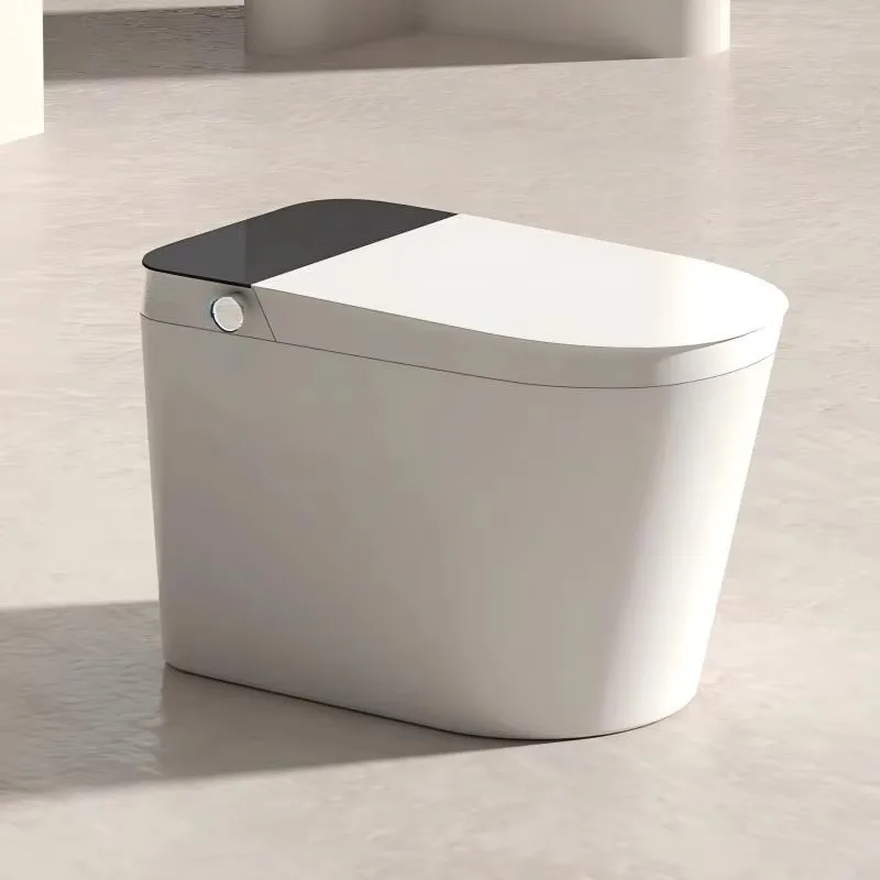 

Автоматический электрический керамический безрезервуарный унитаз, умная ванная комната, унитаз для туалета, цельное сиденье с подогревом, умный биде, унитаз