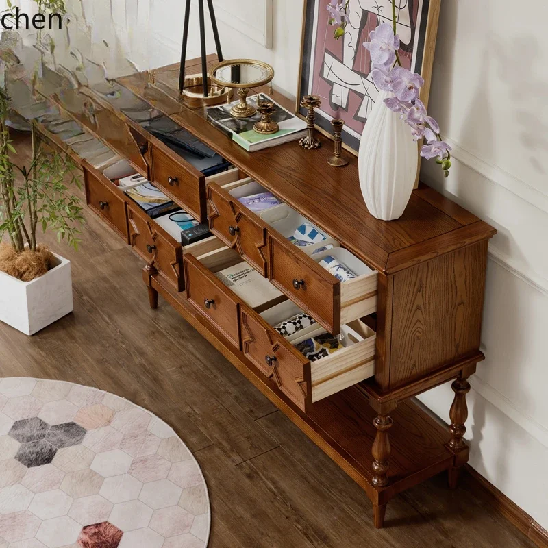 

i5.15 living room aisle antique chest cabinet, porch cabinet, partition cabinet, foyer against the wall storage table retro