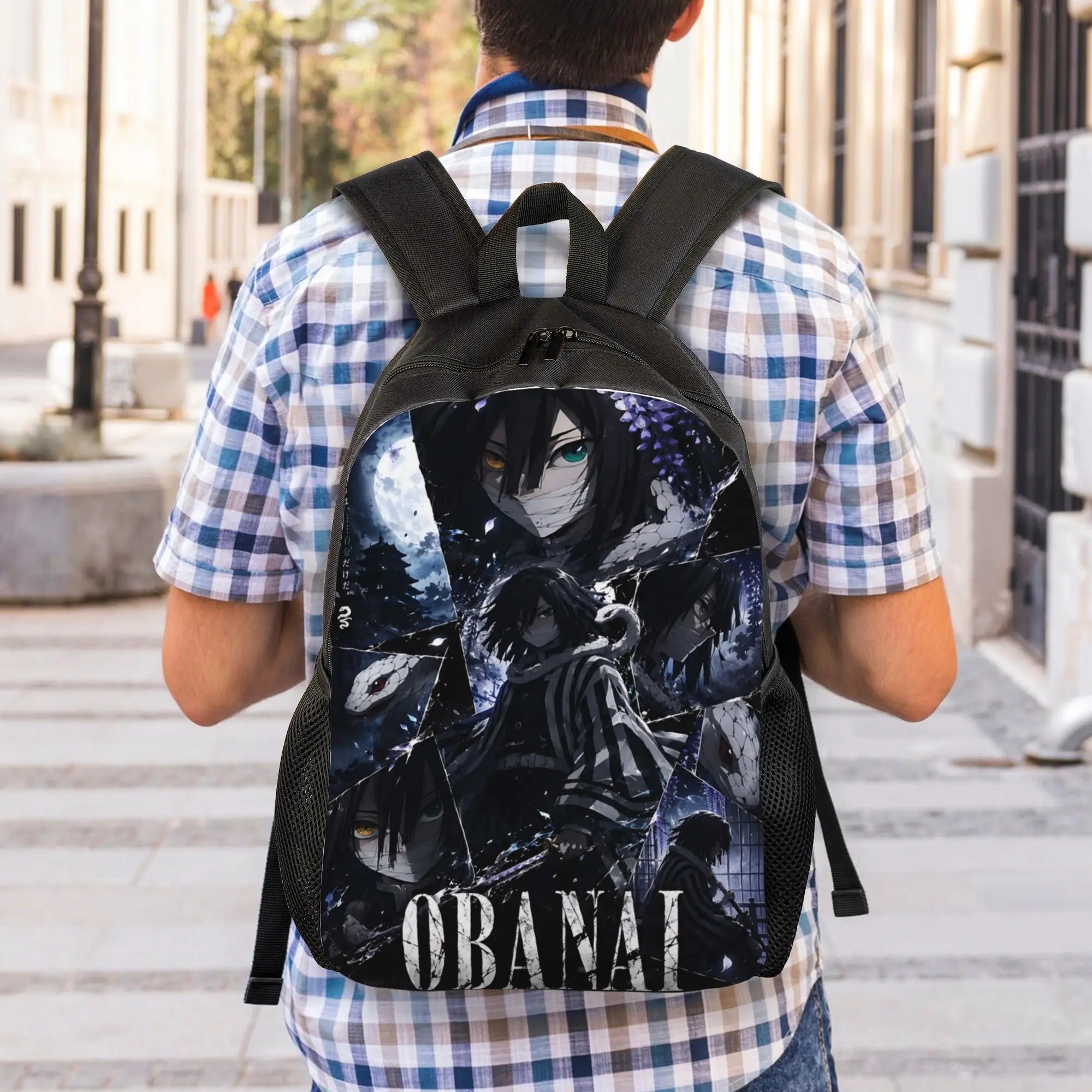 Fashion Halloween Demon Slayer Backpacks Its Bag  mochila Work Office Zipper Closure Rucksack