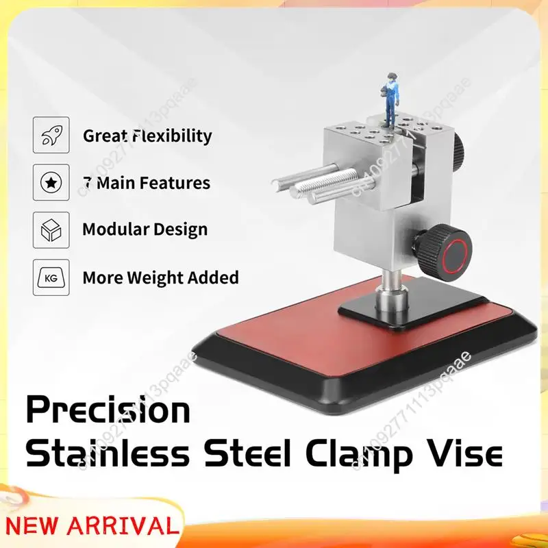 N84R Directional Table-Top Vise AT-TVAB Precision Stainless Steel Clamp Vise Craft Tools Universal For Modeler Bench