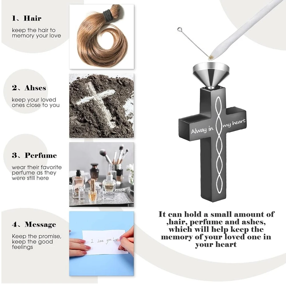 جرة القلائد للرماد الفولاذ المقاوم للصدأ الجرار التذكارية قلادة القلائد دائرة الحياة الخلود الحرق رماد المجوهرات #5