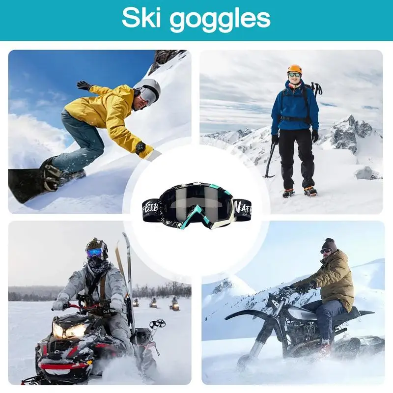 New Snowboard Snow Skiing Goggles Anti-fog Ski Glasses Protection Anti-Scratch Absorb UV Rays Winter Snow Snowboard Goggles