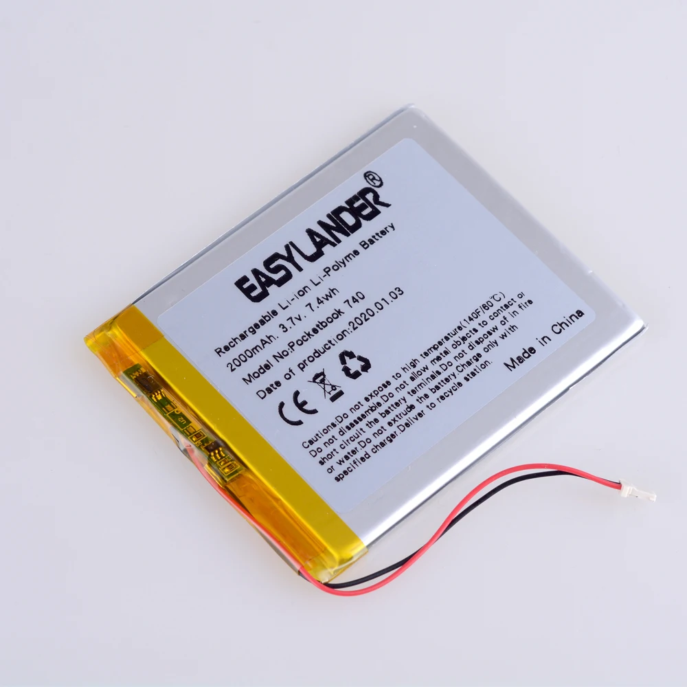 3.7 فولت 2000 مللي أمبير بطارية ليثيوم أيون ليثيوم بوليمر قابلة للشحن ل PocketBook740 PocketBook 740 JL18-A30