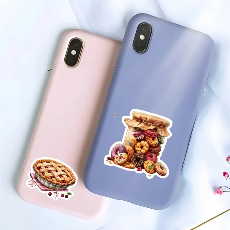 17pcs Creative Self-made Watercolor Bakery Bread Making Dessert Cake Stickers/ Beautiful /Decorative DIY Craft Photo Albums