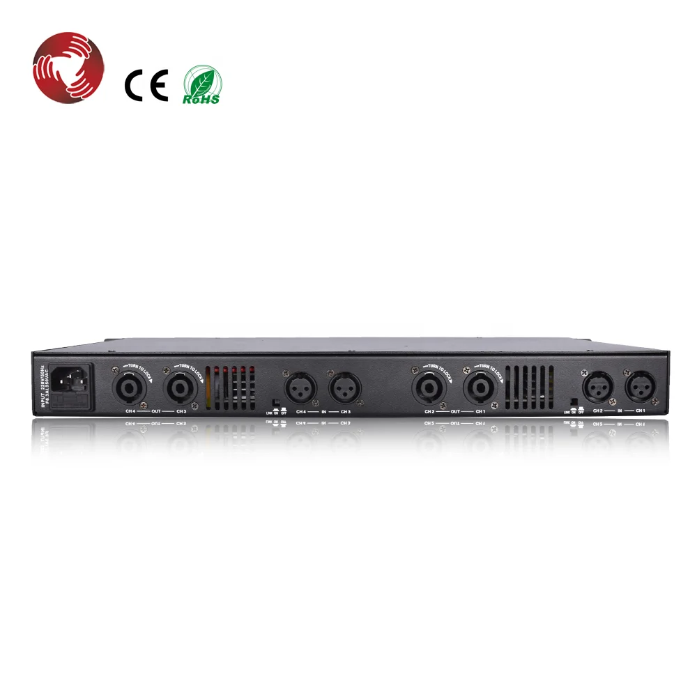 NEW Professional 4-channel Class d 600W*4 Digital Power Amplifier