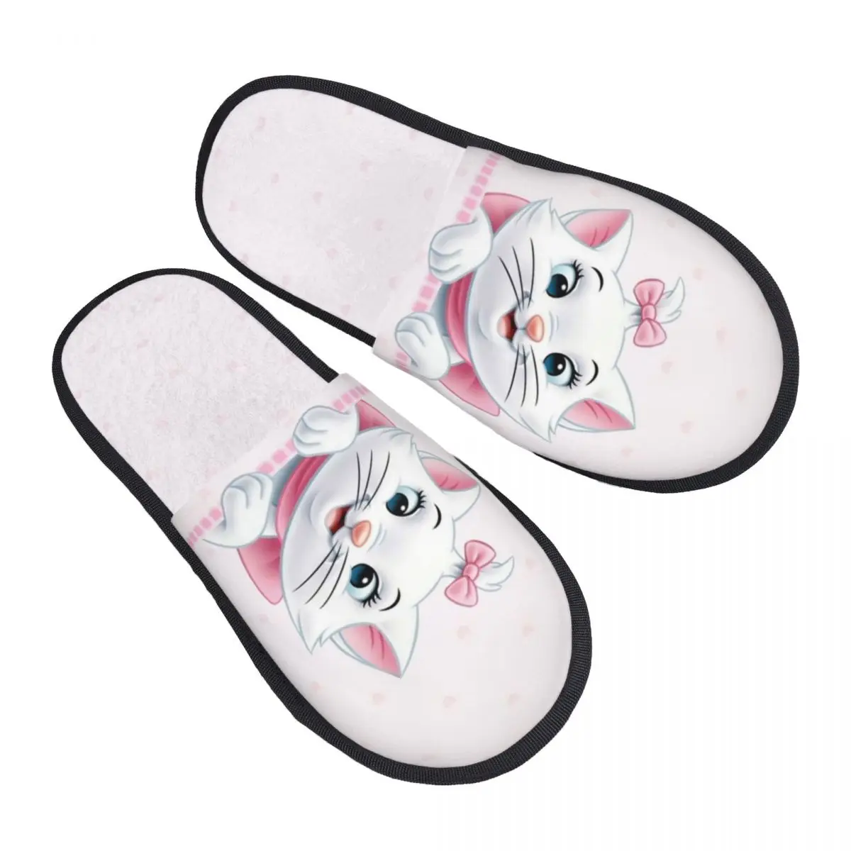 

Пользовательские гостевые тапочки с рисунком кота Мари для ванной комнаты, женские домашние тапочки