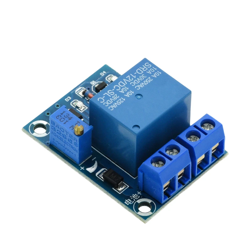 DC 12V Battery Undervoltage Low Voltage Cut off Automatic Switch Recovery Protection Module Charging Controller Protection Board image 6