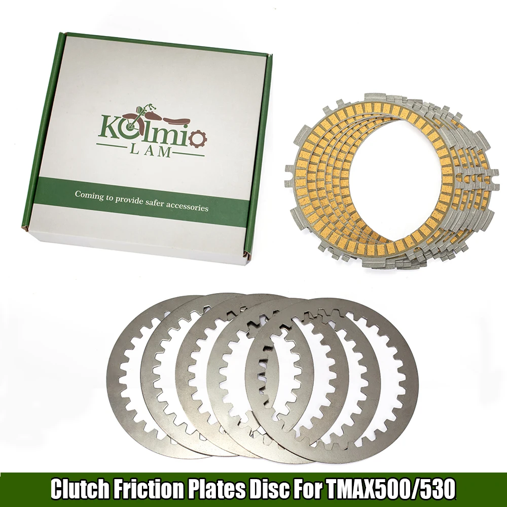 

Fit for 2001 - 2019 TMAX500 TMAX 530 TMAX530 Accessories Clutch Friction Disc Plate T-MAX 500 530 DX SX 2017 2016 2012 2011 2008