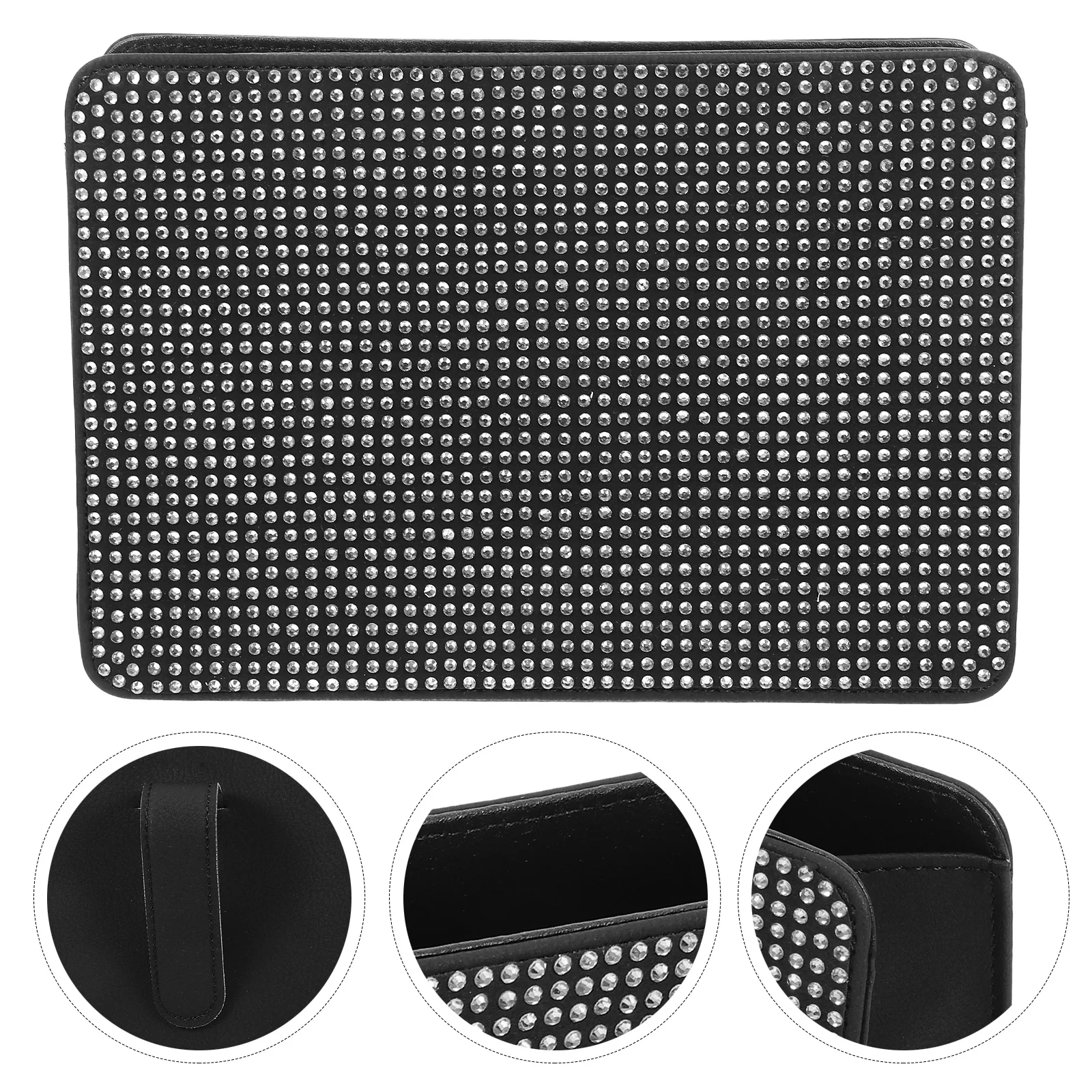 Caja de puerta de coche, práctico organizador de almacenamiento de puerta lateral, estuche organizador de vehículo para llaves de pañuelos de coche y artículos diversos pequeños