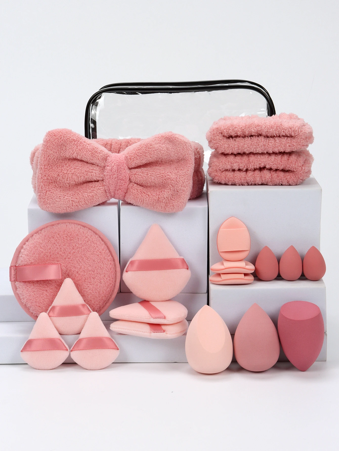 Mountain Raspberry 15-16-19-20-teiliges Set, multifunktionales Make-up-Werkzeug, das zu Wasser, trocken und nass freilegt wird größer