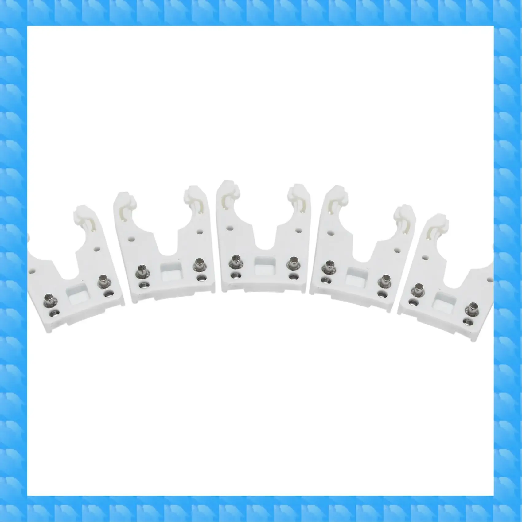 

ETRT 5PCS/Lot ISO30 Tool Holder Clamp Iron+ABS Flame Proof Rubber Claw