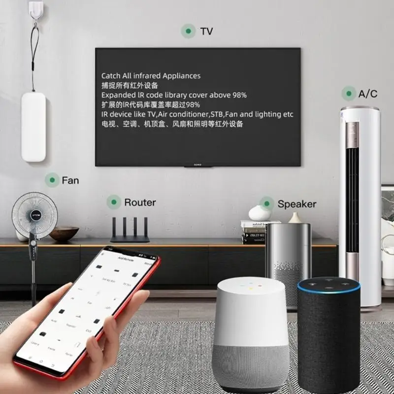 

Беспроводное ИК-пульт дистанционного управления для домашних систем, быстрый отклик, универсальное устройство, совместимость с