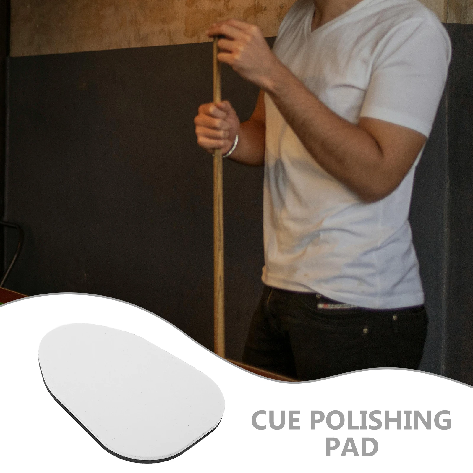 

Pool Cue Polishing Disc Billiards Accessory Polisher Sponge Stick Tool Sand Paper Snooker Cleaning Pad Dad