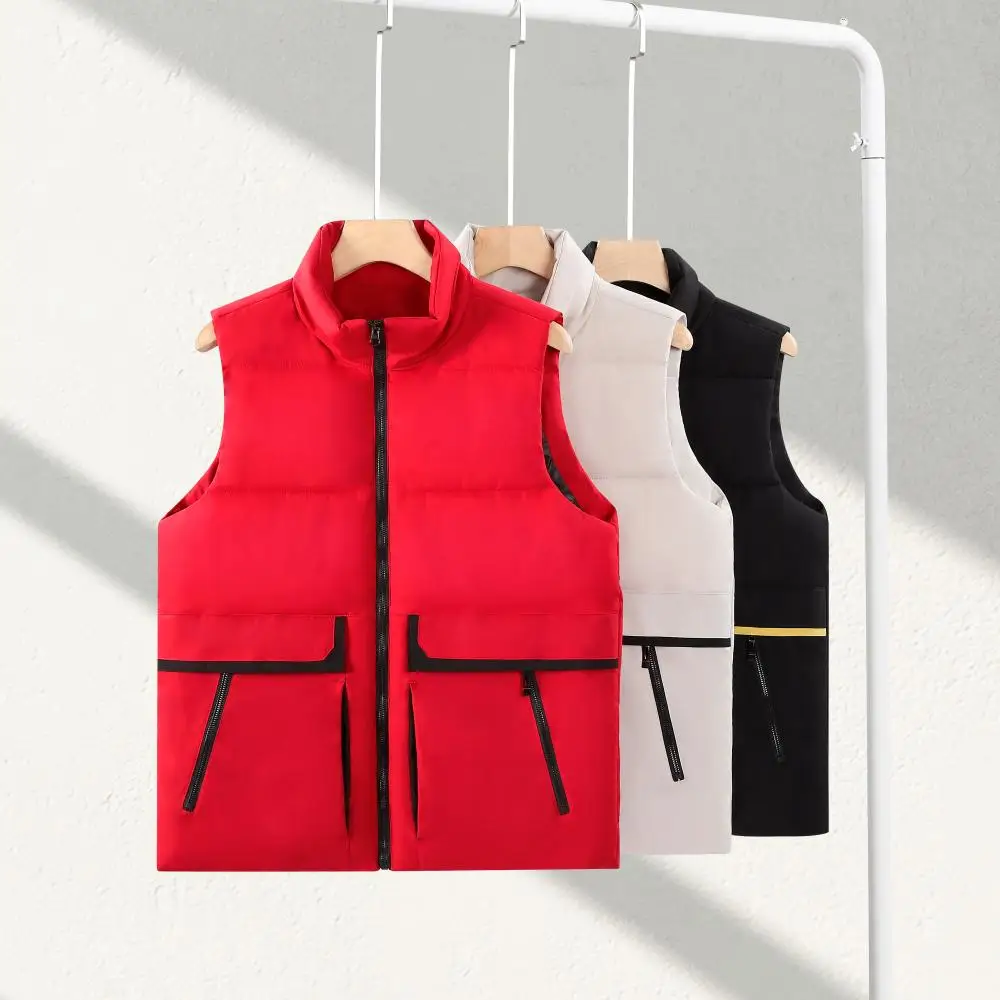 

Men Women Sleeveless Vest Puffer Jacke Winter Outdoor Casual Streetwear ​​Parker Three-proof Down Jacket Vest High-quality Coats
