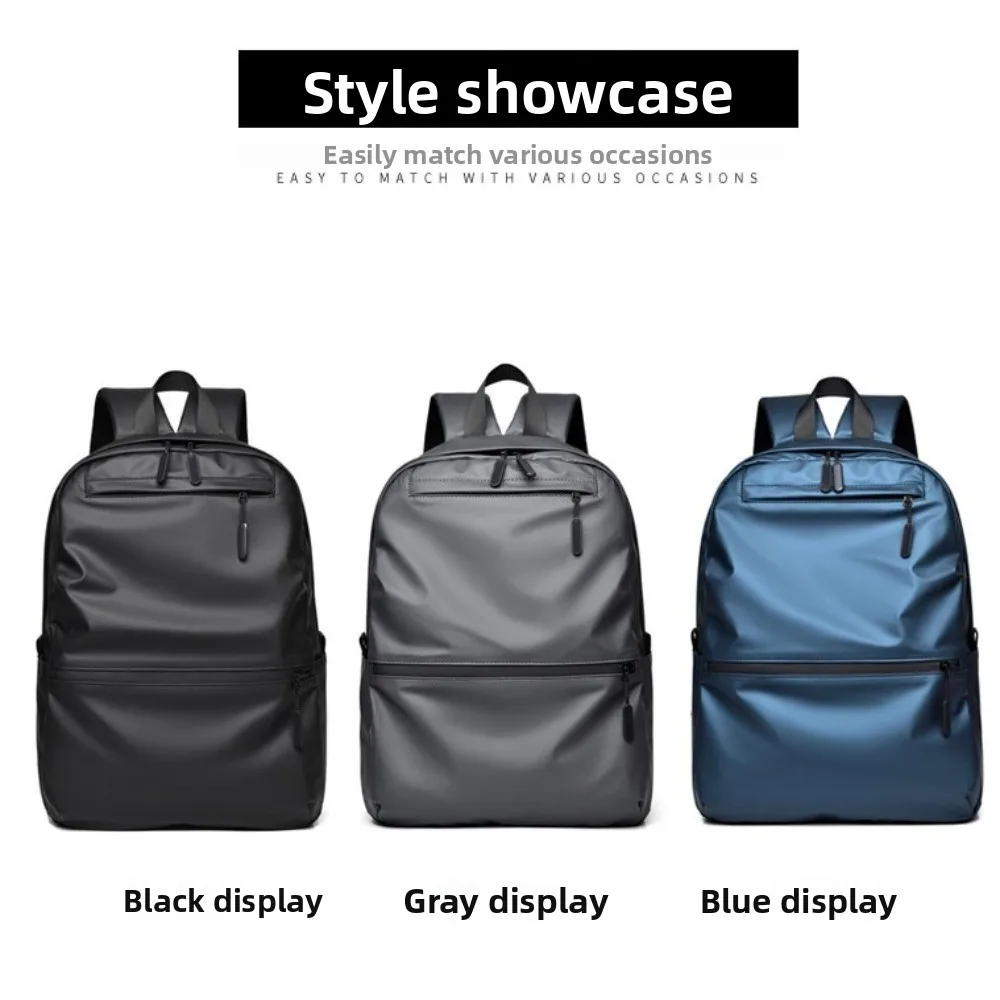 Mode Große Kapazität Männer Rucksack Multi-tasche Schwarz Reise Rucksack Wasserdichte Freizeit Student Schule Tasche Streetwear