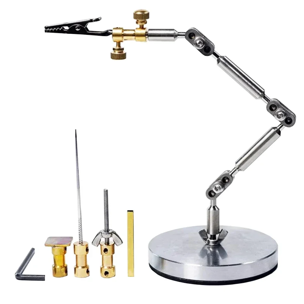 

For Stop Motion Animation Stand Stainless Steel Articulated Armature Puppet Prop Shooting All-Metal Fixture with 5pcs Head
