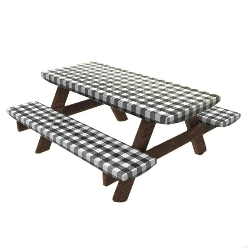 

Waterproofie Elastic Tablecloth For Picnic Camping Table and Benches Cover A0KF