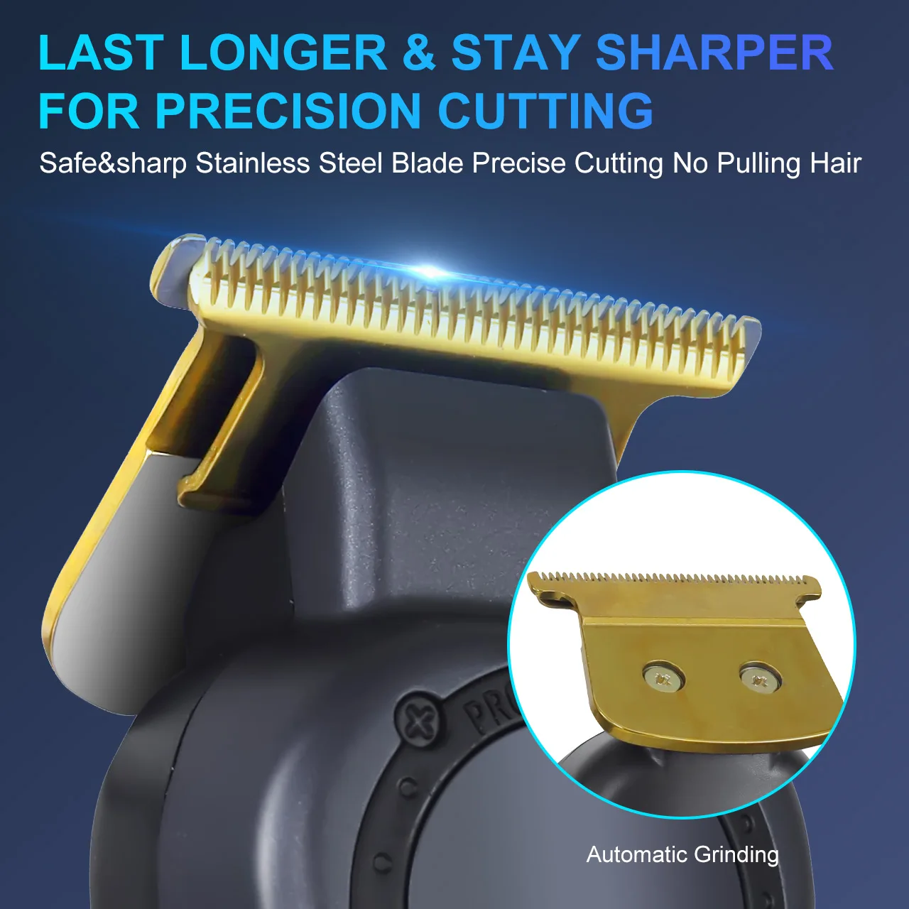 Solimpia Electric Hair Clipper for Men Stainless Steel Blade USB Charging Hair Trimmer Grooming Kit