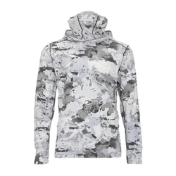 Mask protection Fishing Clothing Mens Shirt Print Fishing Long sleeved shirt Uv Protection Shirt Camisa De Pesca Hoodie
