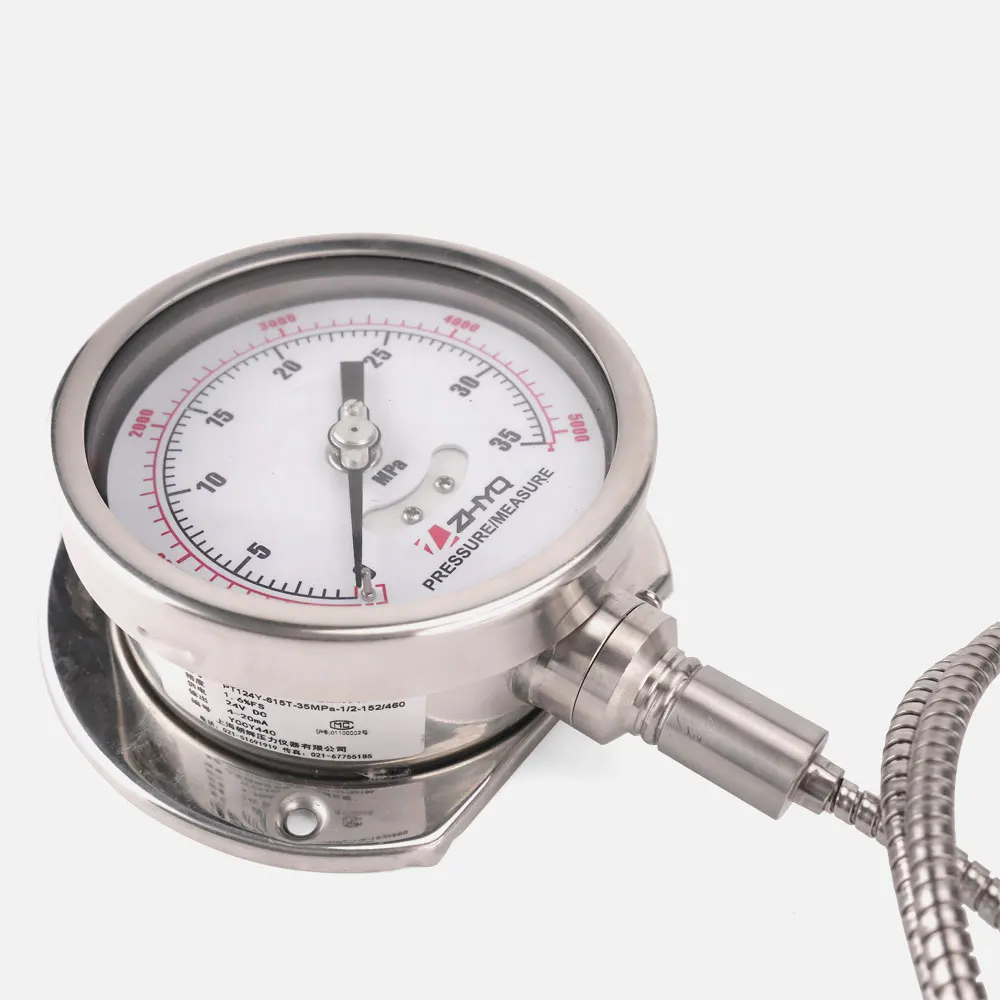 High Temperature Capillary Remote Melt Pressure Gauge Optional 0~5V 0~10V 4-20mA 2mV/V 3.33mV/V Output Product Pressure Gauges