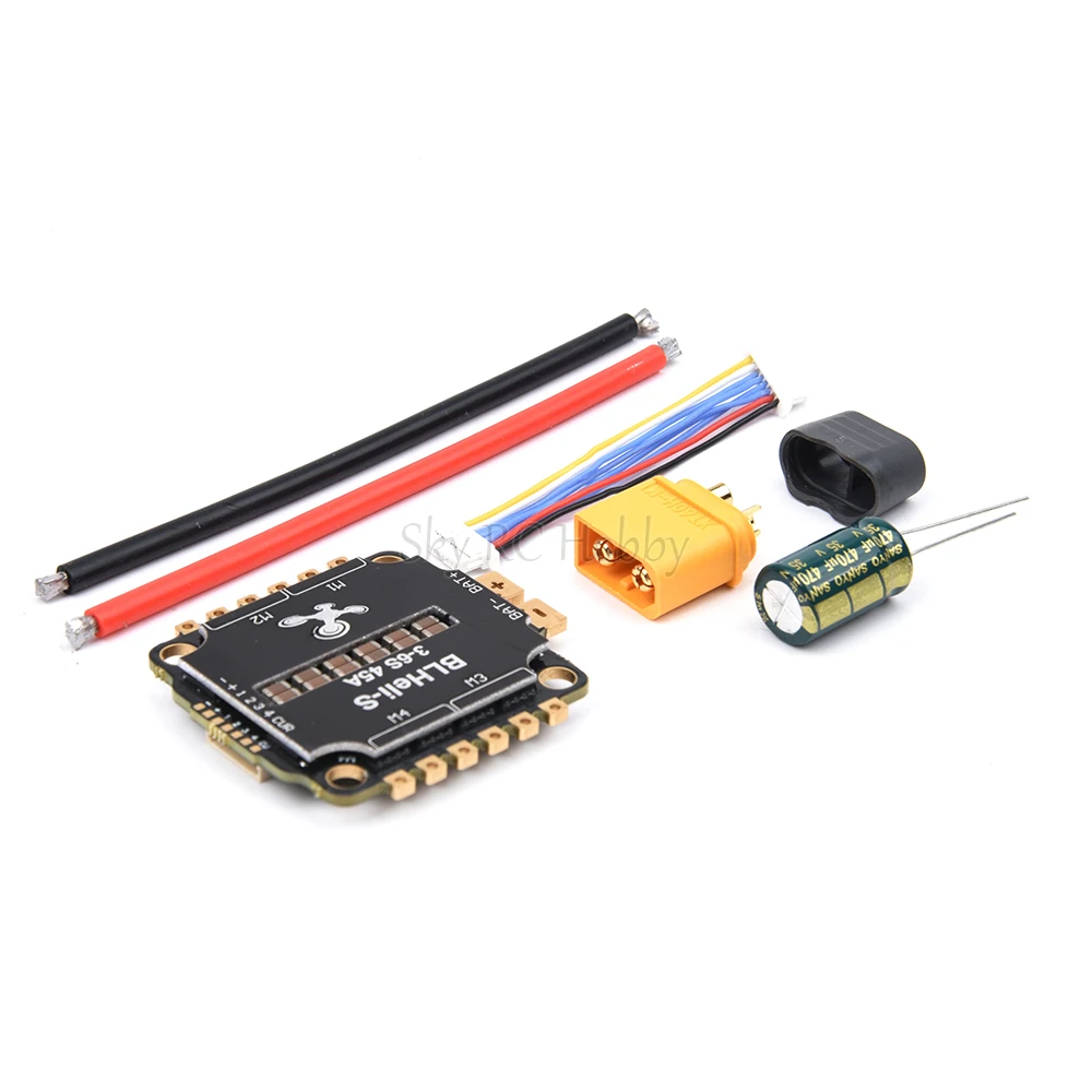 45A / 60A BLHELI_S 4 in1 3-6S Brushless ESC Support DShot 300-600/multithot/PMW 30.5*30.5mm per RC FPV Racing Drone