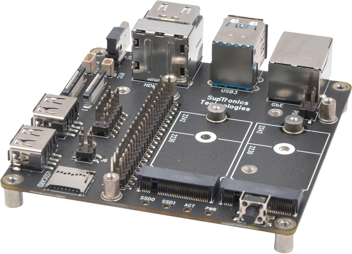 Raspberry Pi CM5 IO board Zero Noise-Superior Cooling-Passive Design X1507