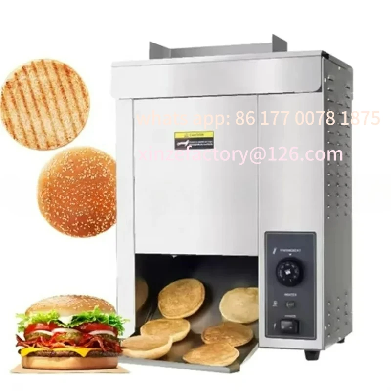 

Customizable Commercial Vertical Grill Sandwich Toaster Electric Conveyor Toaster Multifunctional Hamburger Baking Machine
